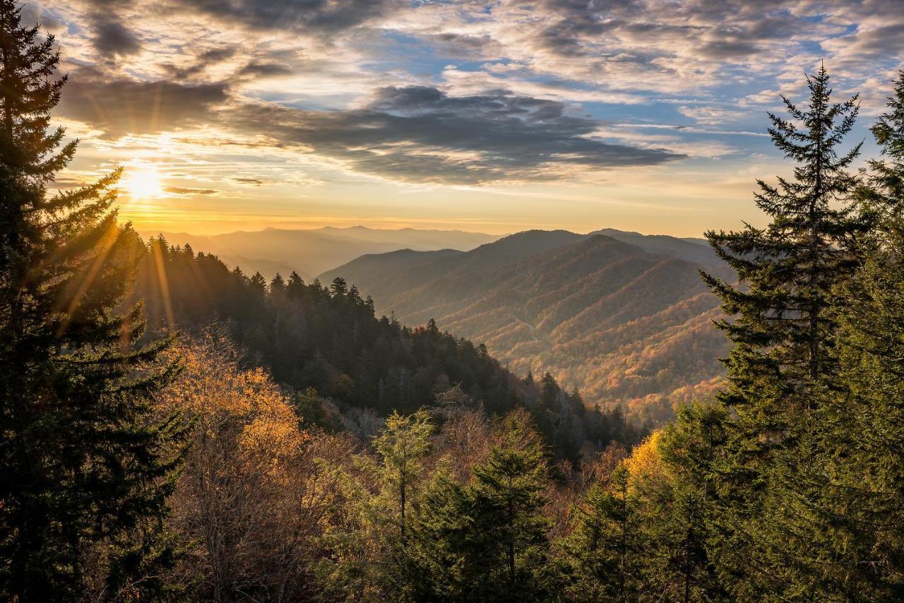 Journey'S End, 5 Bedrooms, Sleeps 12, Private Outdoor Pool, Theater, Sauna Sevierville Exteriör bild